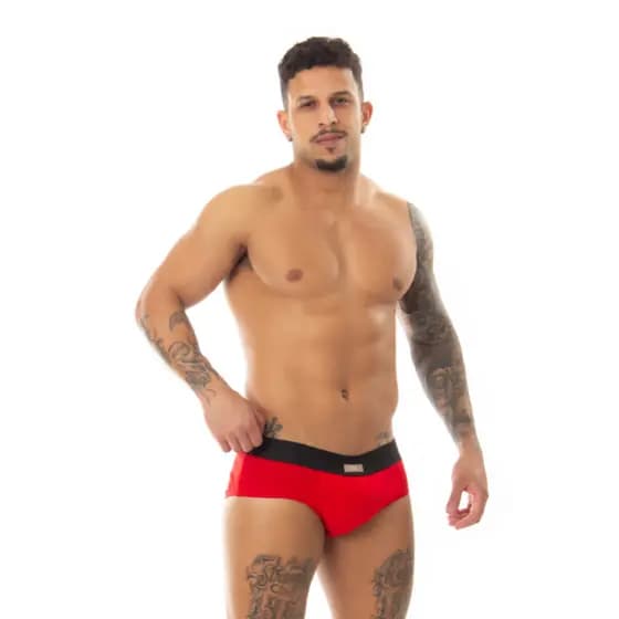 Kit 3 Cuecas Slip Masculinas Adulto de Algodão Premium
