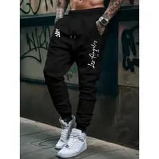Calça Jogger Masculina Los Angeles Visual Urbano Algodão