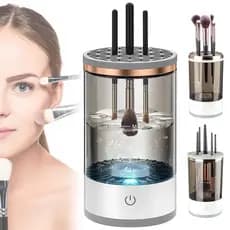Limpador Pincel Esponja Maquiagem Elétrico USB Automático Lava Seca Armazena Bivolt MINX MINX SHOP