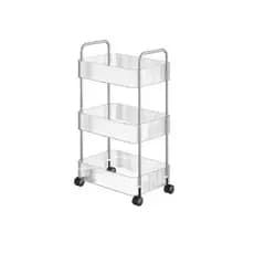 Organizador Multiuso Com Rodinha Acrílico Prateleira Banheiro Cozinha Ou Quarto. MINX MINX SHOP