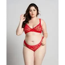 Conjunto Plus Size Rendado Sofisticação Conforto Sem Bojo Elasticidade Ótima