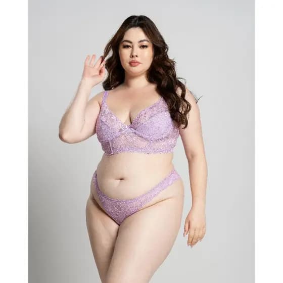 Conjunto Plus Size Sem Bojo  Aro Estilo Sustentação Sutiã Cropped Reforçado
