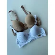 Kit 2 Sutiãs Básicos Liso Romantic Conforto Diário Sustentação Cores Essenciais