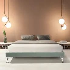 Estrutura para Cama Casal Base Japonesa 160cm Veludo Cinza