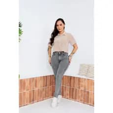 CAMISA LISTRADA FEMININA ELEGANTE - MODA CASUAL MANGA CURTA 14