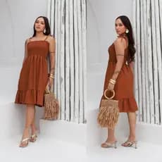 VESTIDO  CIGANINHA COM LATEX MODA BLOGUEIRINHA 17