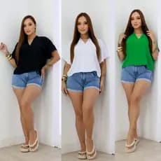 BLUSA FEMININA MANGA MORCEGO SOLTINHA GOLA V COM AMARAÇÃO NAS COSTAS TECIDO DUNA 04