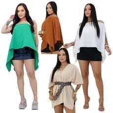 CROPPED FEMININA TOP BAIXO COM CAPA SOLTINHA QUATRO FORMA DE VESTIMENTO 06