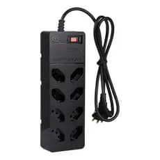 Filtro De Linha Com Dps Iclamper Energia 8 Tomadas Régua Com Tecnologia Lcf Preto 127/220v
