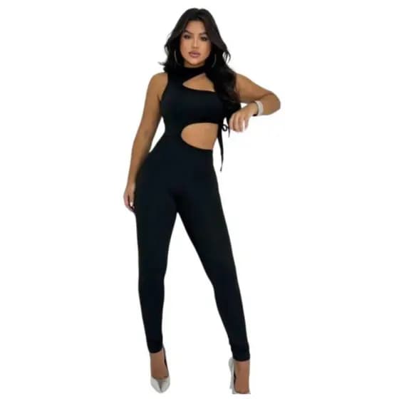 Macacão Lesly store preto moda 2025