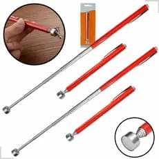 Kit 2 Caneta Antena Pegador Imã Telescópico Magnético 61 Cm Objeto Pescador Haste Extensível Oficina