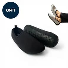 Meia Pantufa Onfit Joy Cor Preta Unissex Pilates Sapatilha Confortável Antiderrapante Home Office Ref. OJ020