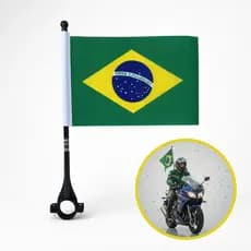Kit 2 Bandeiras Do Brasil Tecido Moto Torcida Copa Mundo Brasil