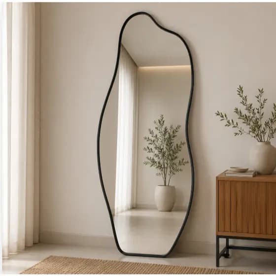 Espelho Decorativo 120x50 Com Moldura Moderno Parede Sala Quarto