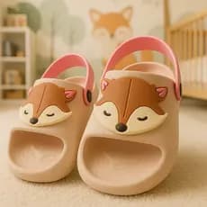 Chinelo Infantil Nuvem Slide Raposinha Menina Coração Gatinha Borboleta Macio Confortável Leve