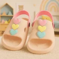 Chinelo Infantil Nuvem Gata Slide Menina Raposinha Coração Borboleta Macio dia dia Confortável Leve