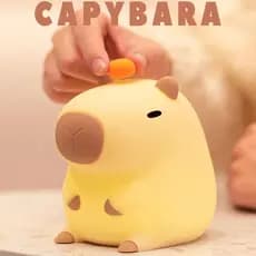 Luminária Capybara Silicone Night Light USB Luz Nocturna Recarregável LUMINARIA Tiktok baz