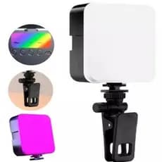 Rgb Mini Portátil Com Clipe Iluminador de LED Portátil Carregamento Usb baz
