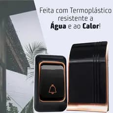 Campainha Sem Fio Residencia 38 Toques Longo Alcance Bivolt 127/220v