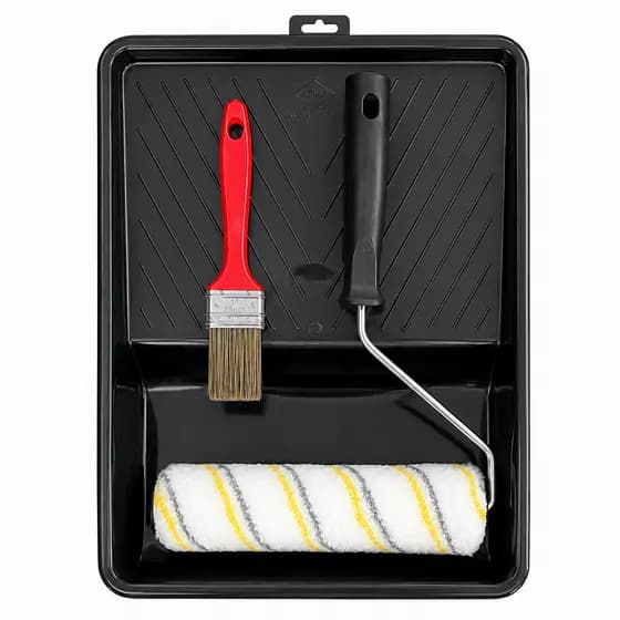 Kit Bandeja De Pintura Completo  + Rolo 23cm + Pincel
