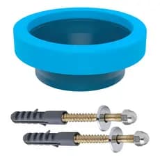 Anel De Vedação Cheiro Bacia Vaso Sanitário 2 Parafusos Luxo