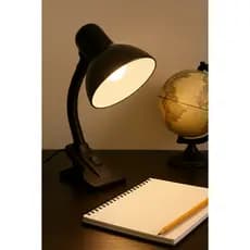Abajur de Garra Bocal E-27 Cúpula Metal e Presilha Altura 28cm Bivolt