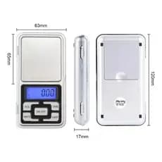 Kit 2 Balança Digital de Bolso Alta Precisão 0,01g até 200g