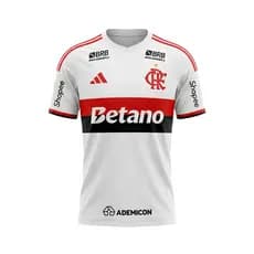 Manto 2 Flamengo Masculina Adidas 2026 - C/ Kit Patrocínio
