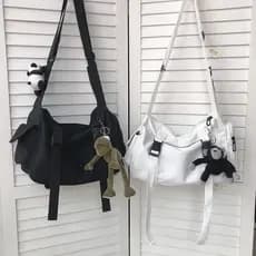 💐Mochila de lona moderna para estudantes, bolsa carteiro feminina de grande capacidade, bolsa de ombro simples