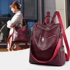 Jaedo Bolsas femininas, mochilas de couro sintético, mochilas impermeáveis ​​de grande capacidade, bolsas de viagem corp