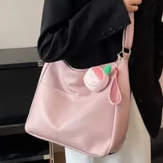 🔥Oferta Especial🔥 Bolsa de ombro feminina, bolsa de couro genuíno impermeável de grande capacidade, bolsa tote fofa na