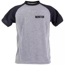 Camiseta monitor monitoramento uniforme de trabalho
