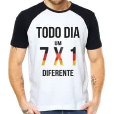 camiseta todo dia um 7a1 diferente brasil alemanha tshirte divertida