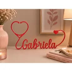 Enfeite Enfermagem Nome Personalizado Enfermeira Decoração