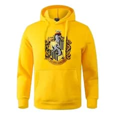 Casaco Com Capuz Lufa-Lufa Hogwarts H.Potter unissex