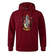 Casaco Com Capuz H. Potter Casas de Hogwarts Grifinória unissex