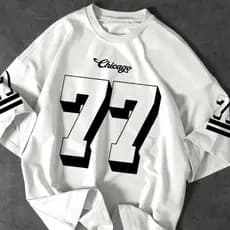 Camiseta T-shirt Chicago 77 Streetwear Premium Unissex 100% Algodão Estilo