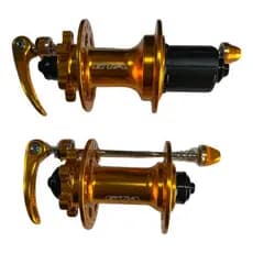 Par Cubo GTA Barulhento Cassete K7 Dourado Bike MTB 36 Furos