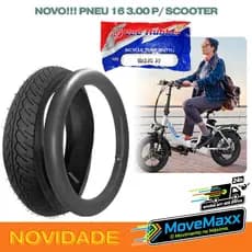 Kit Pneu 16 3.00 76-305 Com Câmara Para Scooter Elétrica  Bicicleta Elétrica Alta Durabilidade