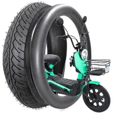 pneu balão aro 16 x 3.00 76-305 para scooter elétrica e câmara