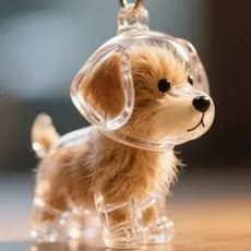 Chaveiro Pet Hair Connection Coletor Pêlos Dog Cachorro Pingente Eternize Seu Amigo Chaveirinho Lembrança  Primeira Tosa