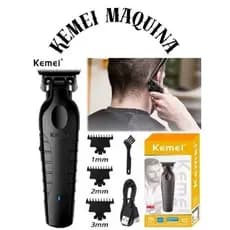 Kemei máquina de cortar cabelo masculina KM-2299 profissional aparador de cabelo elétrico recarregável usb barbeiro