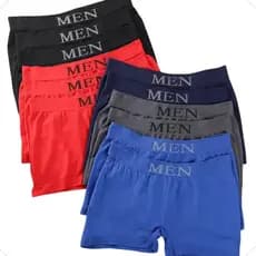 Kit 10 ou 5 Cueca Box de Microfibra Cueca Sem Costura Conforto Elástica, Durabilidade e Estilo pelo Melhor Preço