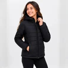 Jaqueta Bobojaco Juvenil Puffe para o Inverno com Capuz