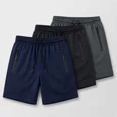 Bermuda Masculina Premium Esportiva Com Zíper Tecido Leve Confortável