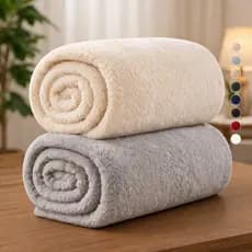 Kit 2 Mantas Casal Ultra Macias Confortáveis Para Cama ou Sofá