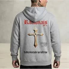 Moletom Rap Nacional Racionais MC’s – Blusa de Frio Estilo Urbano Streetwear