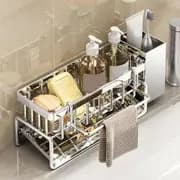 ORGANIZADOR MULTIFUNCIONAL METAL PARA PIA DE COZINHA ESPONJA