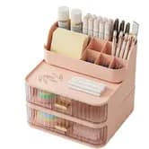 Organizador de Mesa Multiuso com Divisórias Porta Maquiagem