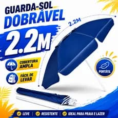 Guarda-Sol para Praia e Piscina | Ombrelone Reforçado para Área Externa